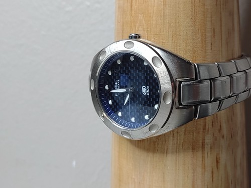 8 Zoll Fossil Uhr mit blauem Zifferblatt - Bild 6 von 14