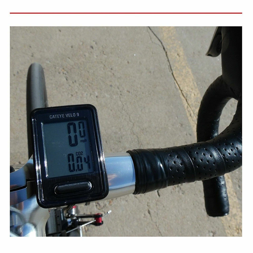 CAT EYE Cycle computer VELO 9 CC-VL 820 Black White From Japan - Image 4 of 4