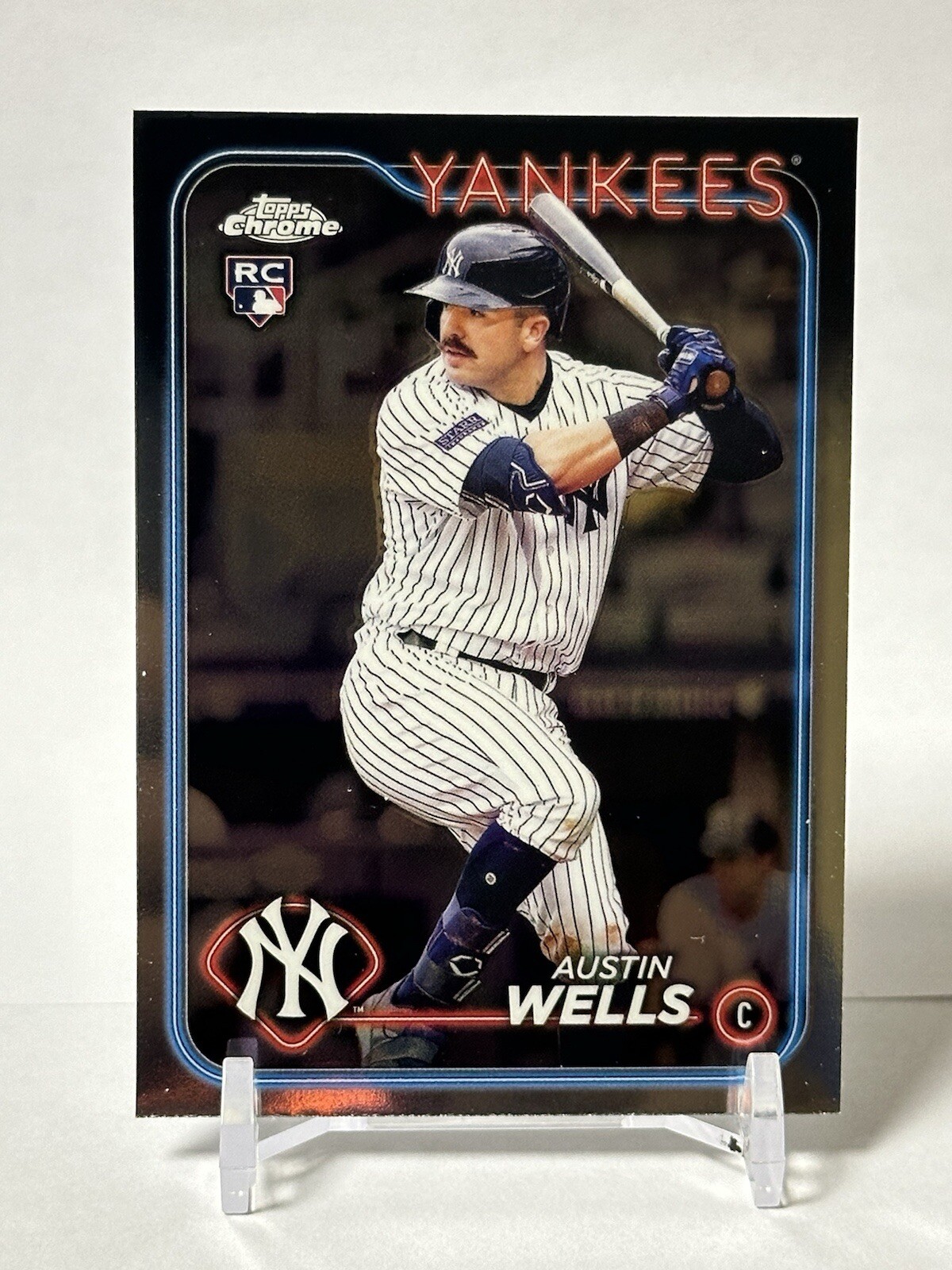 2024 Topps Chrome #281 AUSTIN WELLS RC - New York Yankees