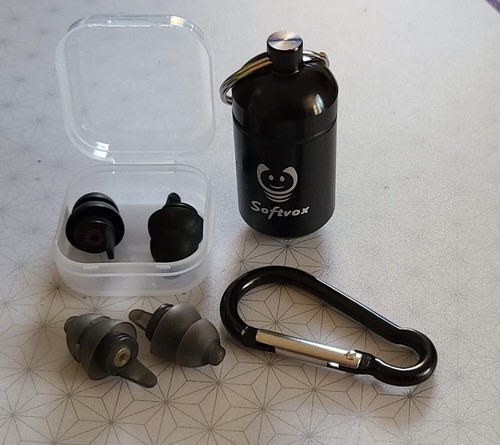 Motorcycle Ear Plugs 2 Pairs, Wind Noise Reduction & Premium Hearing Protection, - Picture 2 of 7