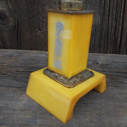Vintage Swirled Butterscotch Bakelite Women's Bowling Trophy Award - Picture 5 of 5