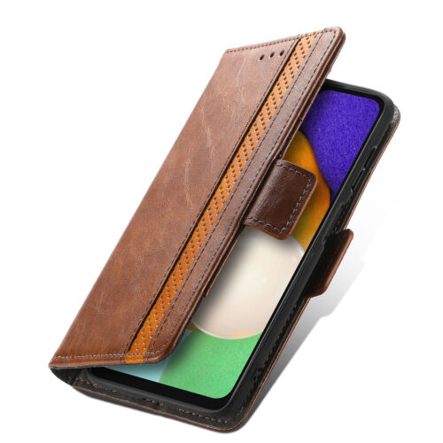 For Samsung Galaxy A06 A16 A26 A36 A56 Men's Vintage Leather Wallet Stand Case - Picture 10 of 85