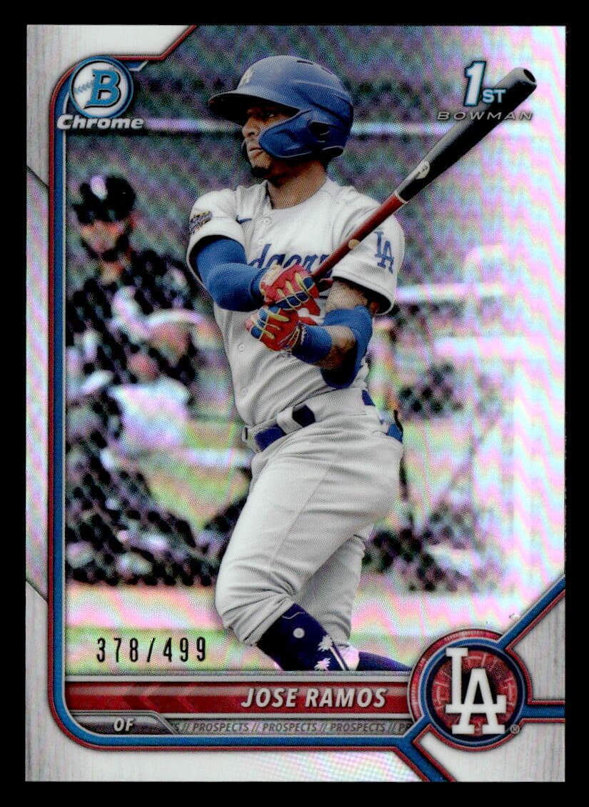 2022 Bowman #BCP-129 Jose Ramos Chrome Prospects Refractor #/499