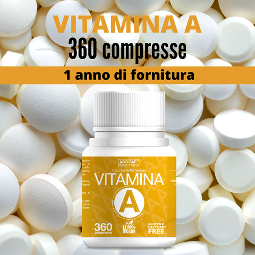 VITAMINA A integratore alto dosaggio 360 mini compresse - Fornitura 1 ANNO - Imagen 6 de 7