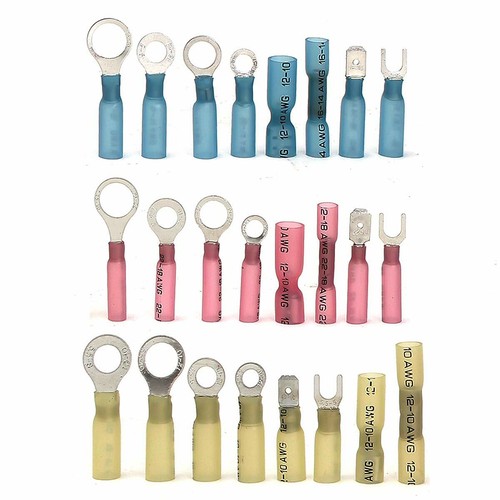 250Pcs Assortment Heat Shrink Wire Connectors Marine Automotive Terminal Set Kit - Picture 2 of 10
