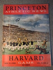 1950 Princeton vs. Harvard football game program