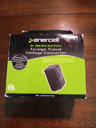 New Enercell 50/2000-Watt Dual Power Foreign Travel Voltage Converter 273-192 - Picture 1 of 5