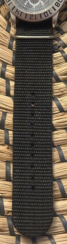 Mens Military Time Wristwatch Canvas Band Large Face Stainless Steel Analog READ - Picture 5 of 9