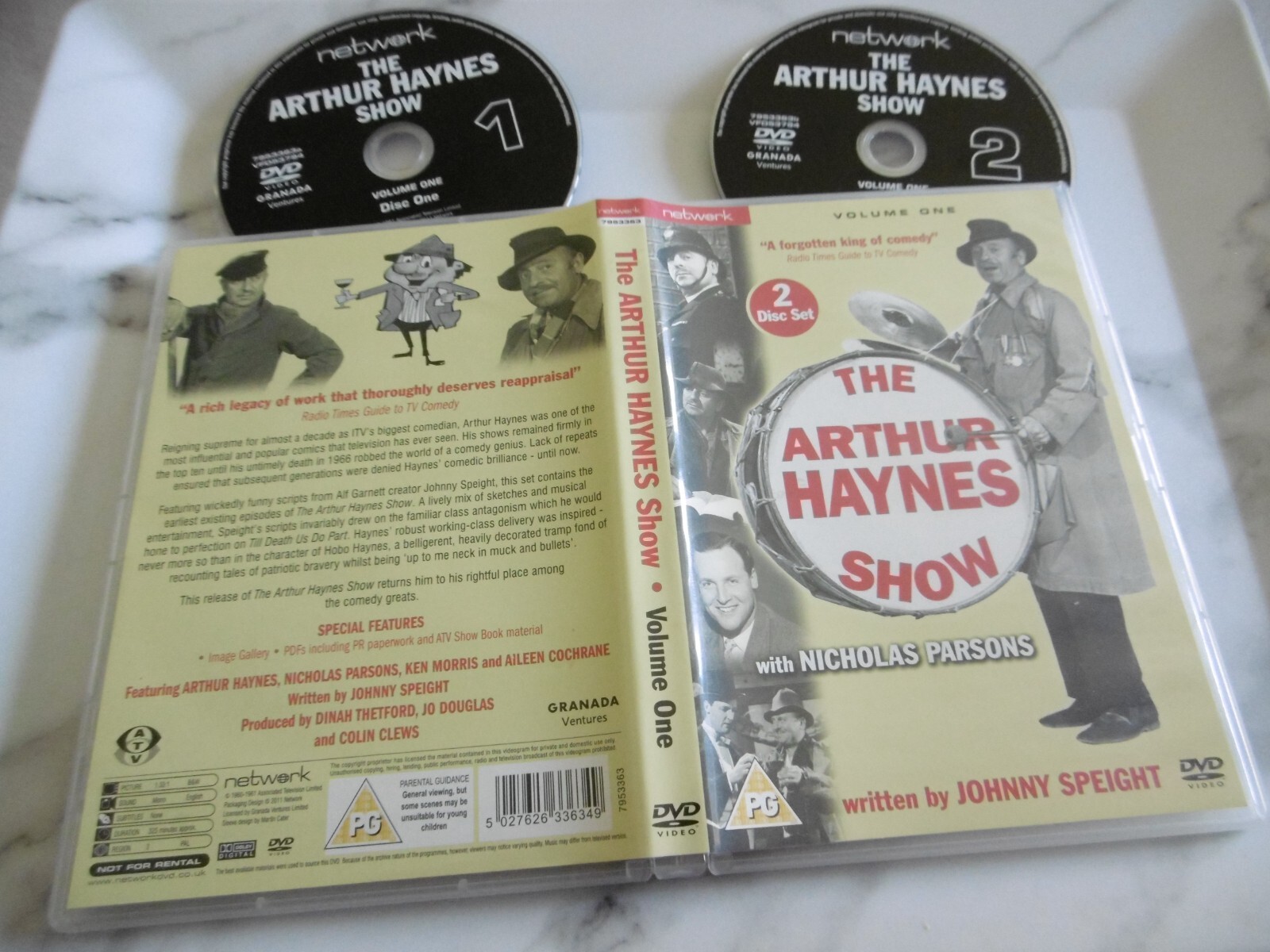 THE ARTHUR HAYNES SHOW VOLUME ONE NICHOLAS PARSONS 2 DISC DVD PG JOHNNY SPEIGHT