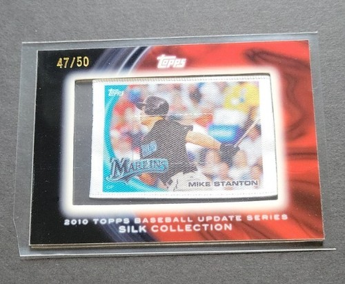 Mike Stanton 2010 Topps Update Series Silk Rookie #47/50 *RARE SP *PLEASE READ - Picture 2 of 11