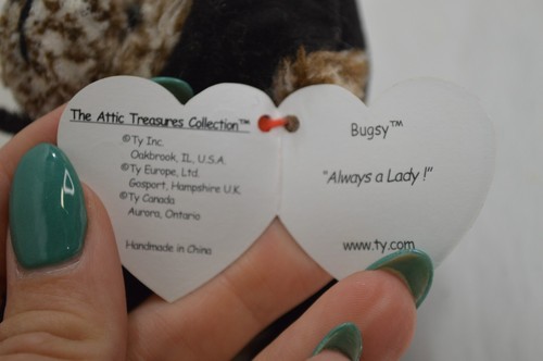 TY Attic Treasures Bugsy Always a Lady Jointed Ladybug Teddy Bear 1993 T20 - Picture 6 of 7