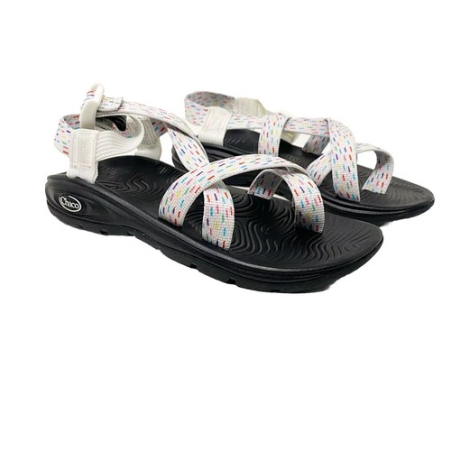 NWB Chaco Zvolv Sandal White Clip Sprinkle Buckle Size 7 Rubber Gorpcore - Picture 3 of 10