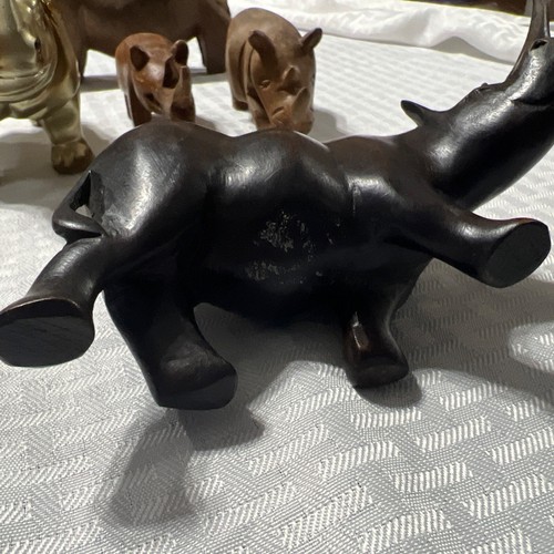 Vintage Konvolut 11 Nashorn Figuren und 1 Bison Figur �� - Bild 7 von 24