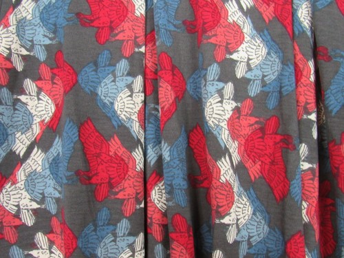 Lularoe Women's Americana Madison Gray with Red, White & Blue Skirt Size S NWT - Picture 2 of 3