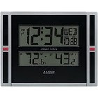 La Crosse Technology 513-149 11-Inch Atomic Digital Wall Clock with Temperature,