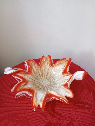 Murano Fratelli Toso Butterfly Bowl / Ashtray 1960's Italy" GORGEOUS " - Picture 5 of 6