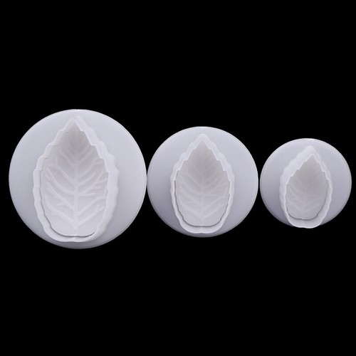3Pcs/Set Rose Leaf Leaves Plunger Cutter Cake Fondant Decorating Sugarcraft -*- - Picture 12 of 12