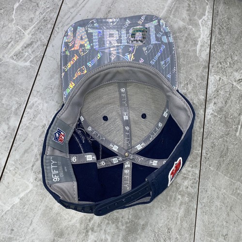 New England Patriots Hat Cap New Era 9fifty Football Mens Adjustable Snapback - Picture 8 of 12