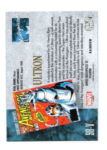 2024 UD Marvel Masterpieces '92 Platinum - CANVAS BLUE RAINBOW PURPLE LOOK PICK - Picture 95 of 142