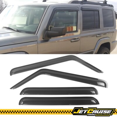 Racercentre Smoke Acrylic Tape-On Window Visors For Jeep Grand Cherokee WJ 1999-2004