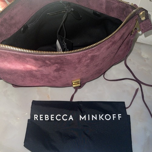 Rebecca MinkoffDarren Top Zip Suede Convertible Shoulder Bag - Picture 14 of 16