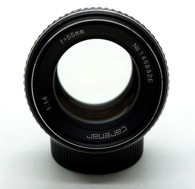 Rare Carenar 55 mm 1.4 LENS M42 Screw Mount Tomioka optical
