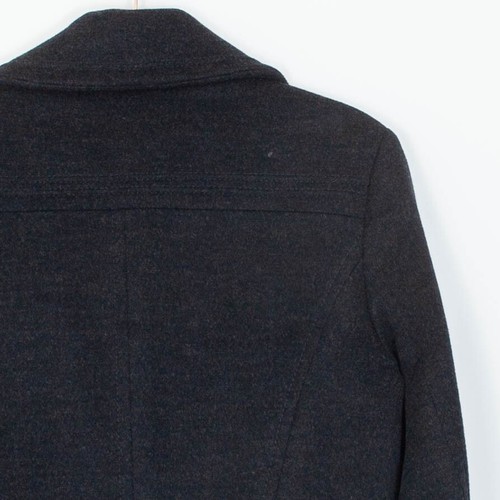 Calvin Klein Double Breasted Wool Coat Charcoal Gray Womens Size 8 - Picture 8 of 10