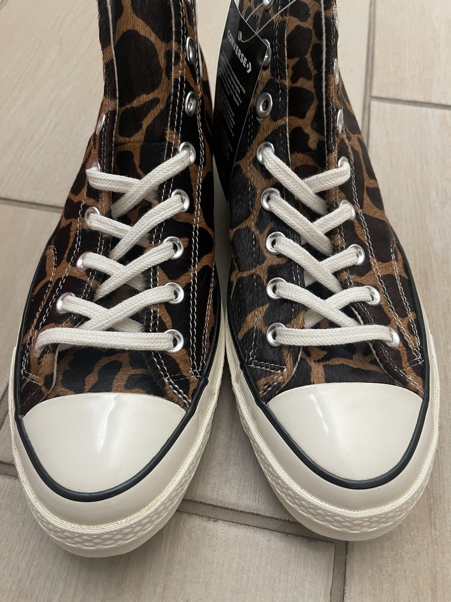Converse Chuck Taylor 70 HI US 10 Cheetah 164590C Brown Pony Converse Chuck Taylor 70 HI US 10 Cheetah 164590C Brown Pony