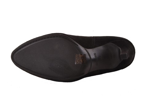 Guess Mujer Tacón Alto Botines Negro Piel de Ante Talla 35 - Imagen 2 de 4
