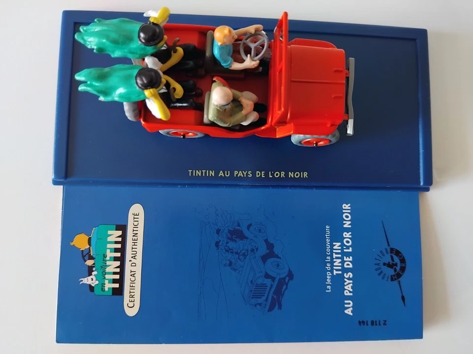 Atlas - En Voiture Tintin 1/43ème - La Jeep Rouge de TINTIN AU PAYS DE L'OR NOIR - Photo 4/4