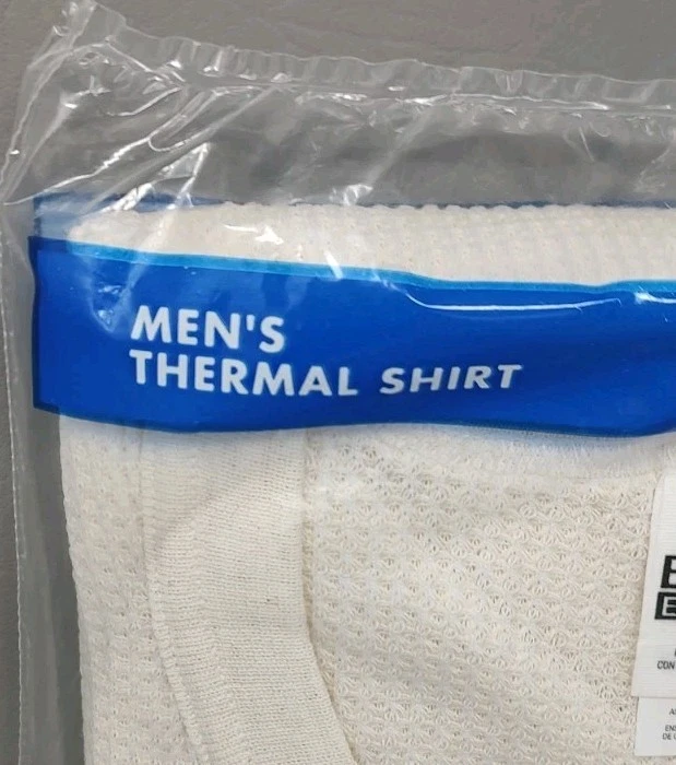 De Colección Ediciones Básicas Térmicas Largas Johns Top Camisa Cuello Redondo Para Hombres XL Kmart Waffle  Foto 3 de 4