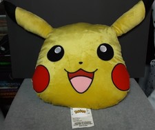 Pok mon Pikachu Face Pillow Cushion/Throw Pillow 16" x 18" new