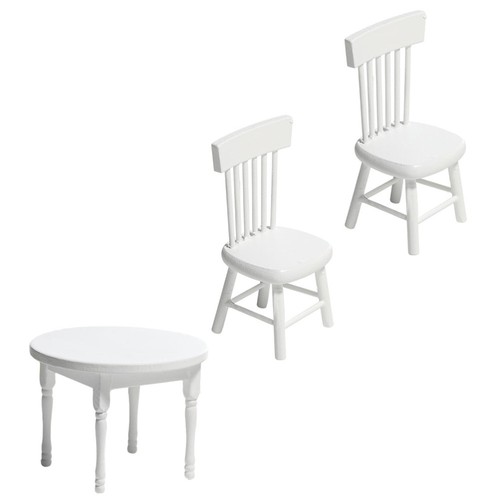 Set Mini Sedia da Scrivania per Bambini Casa delle Bambole Casa dei Giochi Mobili - Foto 4 di 12