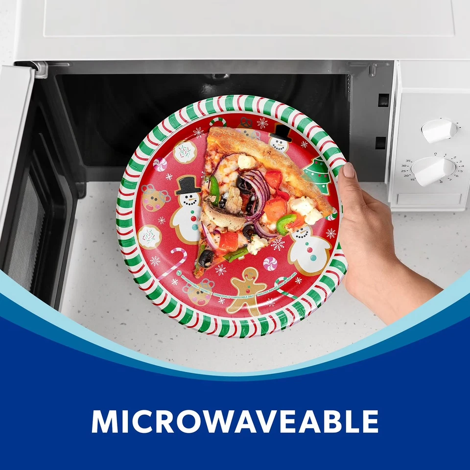 Member's Mark Holiday Paper Plates, 10", 85 ct. Microwavable$27.89 FREE SHIPPING - Image 4 of 4