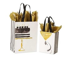 Gift Bags with Tissue Paper for Birthdays, Weddings, Cake and Balloon