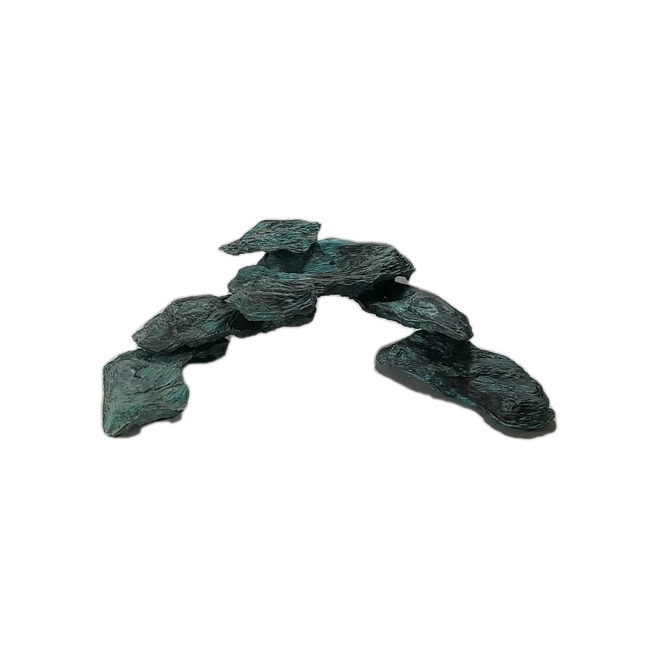 Juego de 5 rocas Penn Plax Lok años 80 plástico aguamarina/verde a presión de colección acuario Foto 2 de 4