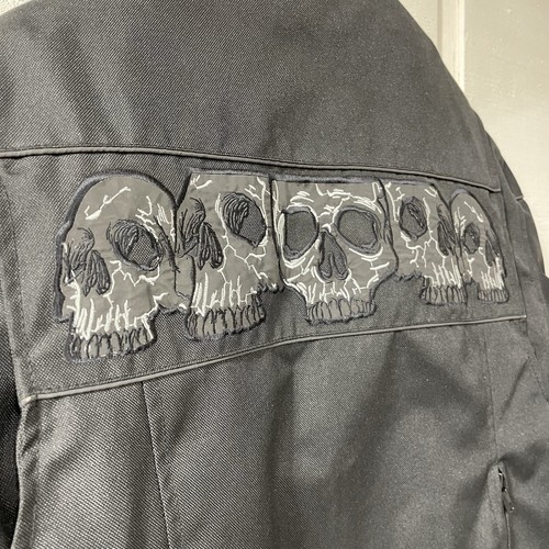 Vance Leathers Textile Skull Motocycle Jacket Size Large - Picture 15 of 15