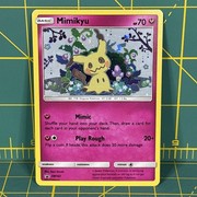 Pocket Scout - Mimikyu Promo SM163 Team Up Blister Pokemon Card  Sun & Moon Holo
