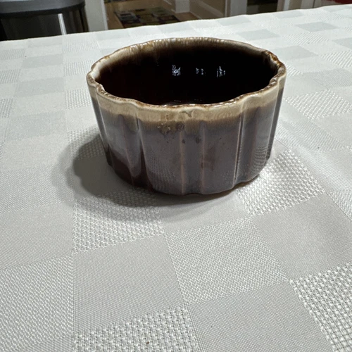 Vintage McCoy Brown Drip Glaze Pottery 7025 Coffee 4” Mug Cup USA