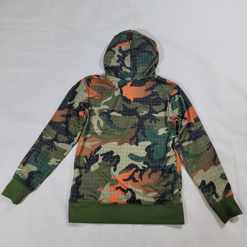 Nike Hoodie Boy's Large Green Orange Camouflage Russell Wilson DangeRuss Logo - Image 2 of 4