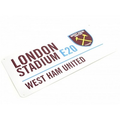 West Ham United FC Metall Straßen Schild