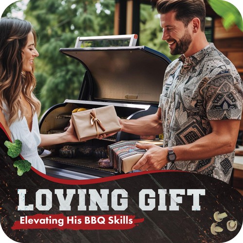 Silikon Smoker Ofenhandschuhe - Extrem Hitzebeständige Grillhandschuhe - Griff Warme Lebensmittel... - Bild 8 von 9