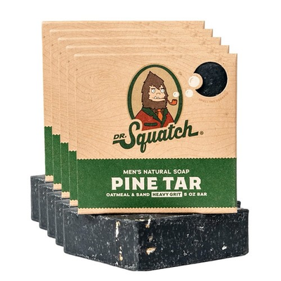 #ad #ad Dr. Squatch Pine Tar Men#x27;s Natural Exfoliating Soap Bar 2.3oz Pack of 5 $9.99