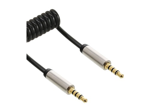 InLine Cavo Audio Jack Slim spiralato 3,5mm M-M stereo 1m 99271 - Foto 4 di 5