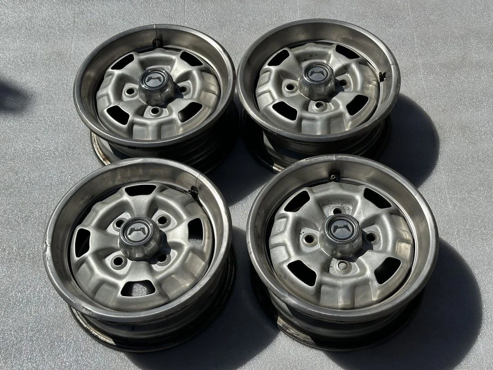 1979 HONDA ACCORD WHEELS RIMS SET YUNO 13x5 13" 42700689951 - Image 3 of 4