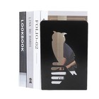 1 Pair Owl Book Holders Creative Bookends Book Organizers for Home Office