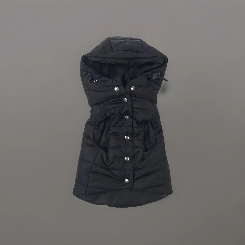 Prada Nylon Puffer Black Ditachable Hood Dog Coat Size: S - Image 3 of 4