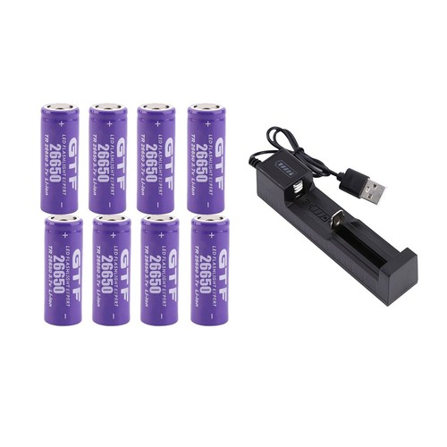 26650 3.7V Wiederaufladbare Batterie für LED-Taschenlampe Ladegerät Lot - Bild 29 von 34