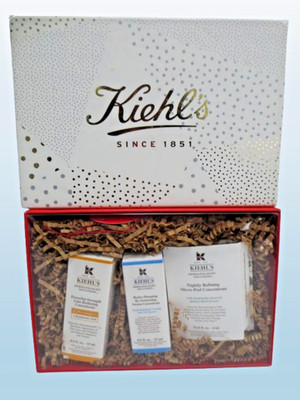 KIEHL'S THE SUPER SERUMS A STARTER KIT OF DERMATOLOGIST SOLUTIONS 3PCS SET NWB