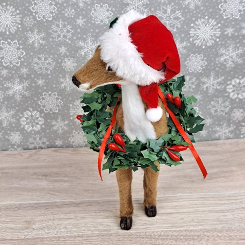 Byers Choice Reno Manchado Animal con Accesorio Corona Navidad 2020 - Imagen 11 de 14